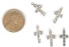 1 17x8mm Crystal Rhinestone Cross